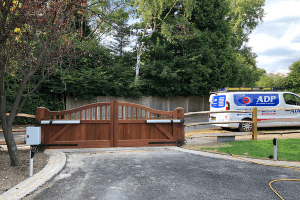 Electric swing gates installed by ADP Security